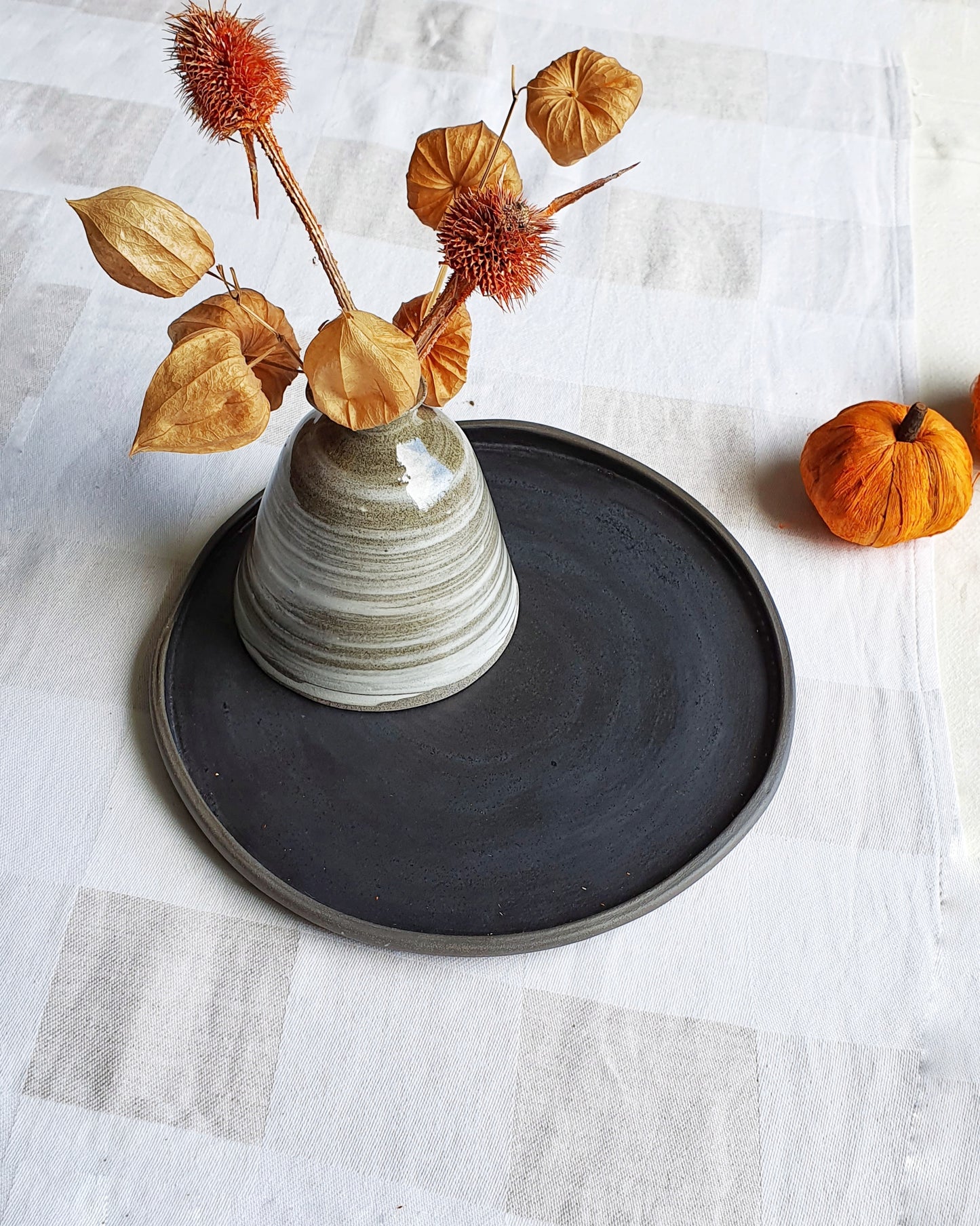 Vasetto in gres grigio Godet