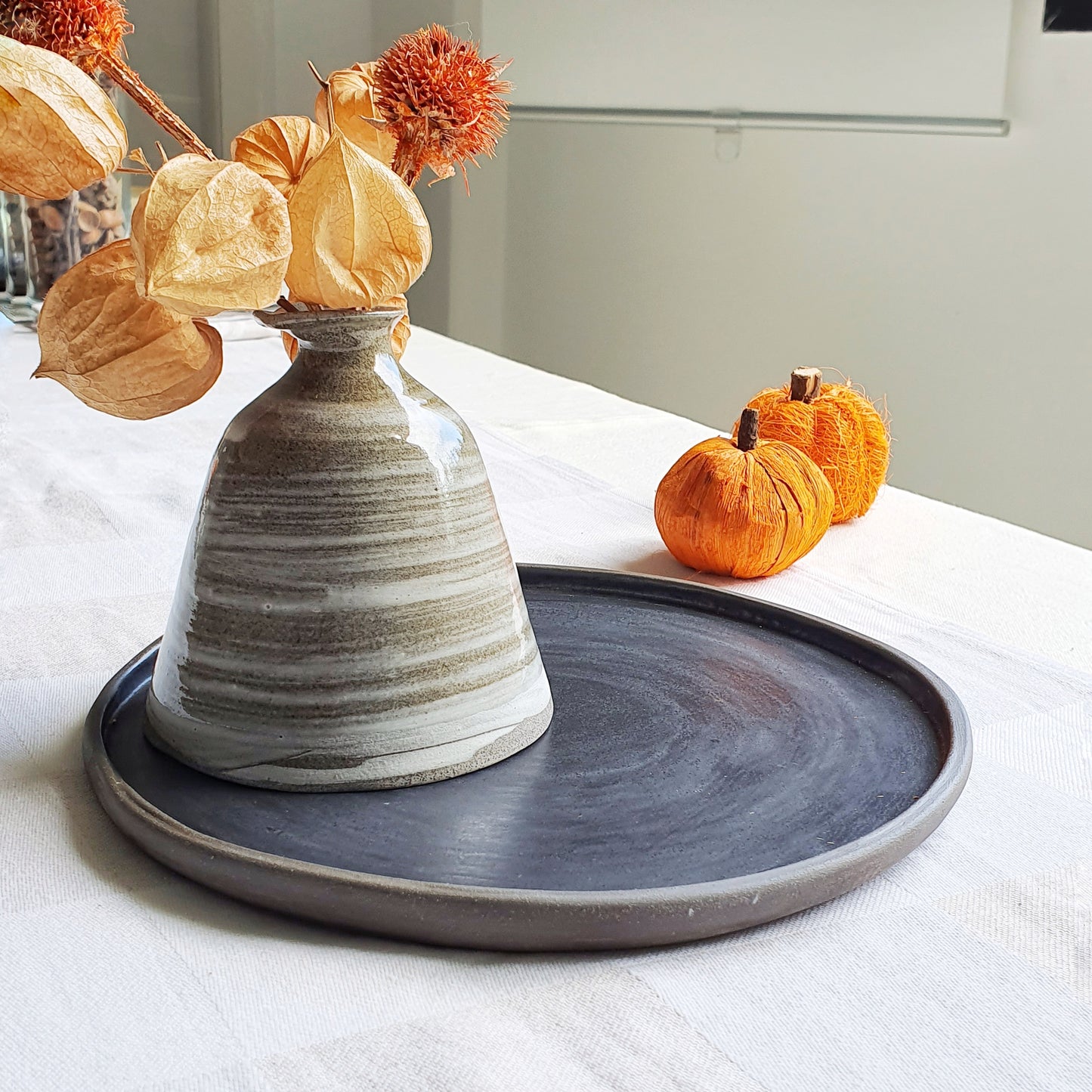 Vasetto in gres grigio Godet